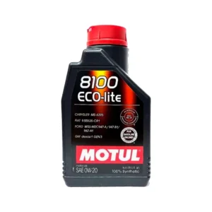ACEITE MOTUL 0W20 8100 ECO-LITE 1/4 SINTETICO